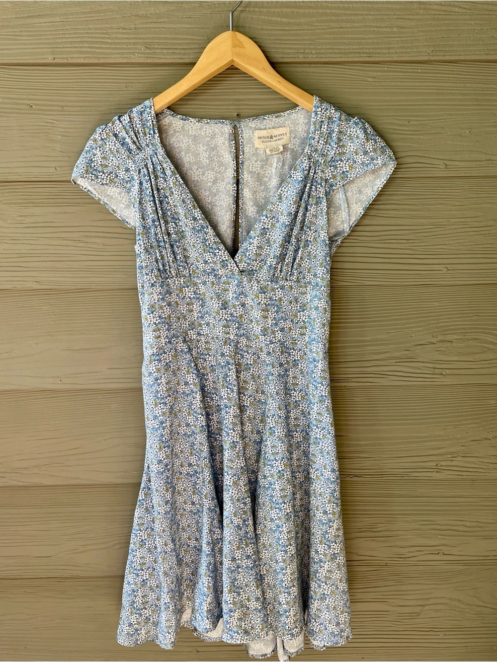 Vintage Ralph Lauren Denim & Supply Floral Babydoll Mini Dress XS/S Boho